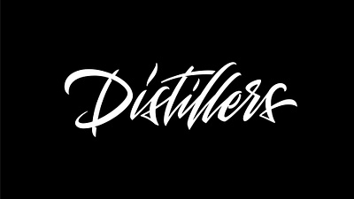 Distillers calligraphy creative design graphic graphic design lettering letters logo logotype type design typography
