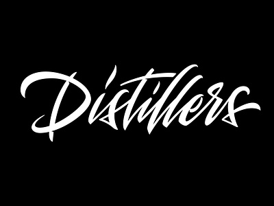 Distillers calligraphy creative design graphic graphic design lettering letters logo logotype type design typography