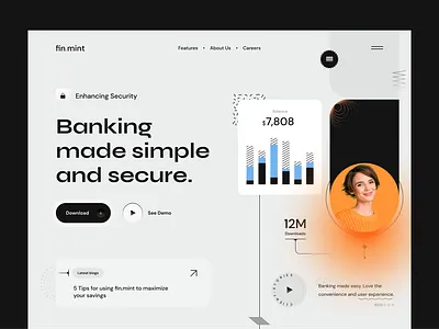 fin.mint Website Design app application business business web dashboard design homepage landing mobile notification page payment site ui ux web web design webpage website websites