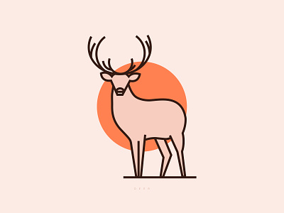 Deer animals design deer deer animal deer illustration