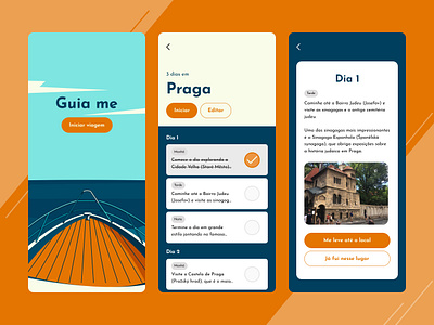 Guia me app design travel travel app ui ui design