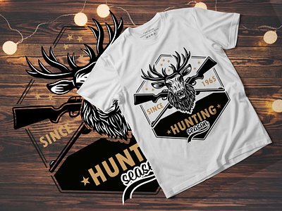 HUNTING T-SHIRT DESIGN best design design shirts t shirt t shirt designs typography typography design typography t shirt design unique design vintage design