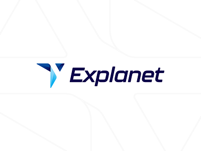 Explanet Logo bird blue brand branding business design dinamic extreme fly graphic design identity logo logo design logodesign logotype moving paraglide sky sport