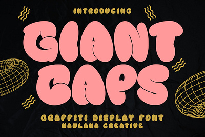 Giant Caps Graffiti Display Font animation branding design font fonts graphic design illustration logo nostalgic