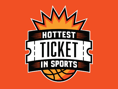 Hottest Ticket in Sports Logo arizona basketball branding design graphic design logo nba phoenix phoenix suns sports sports design suns the valley ticket vector