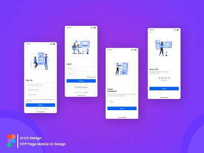OTP Page Mobile UI Design mobile ui mobile ui otp mobile ux otp otp otp mobile ui ui otp ui templates ui ux ux otp