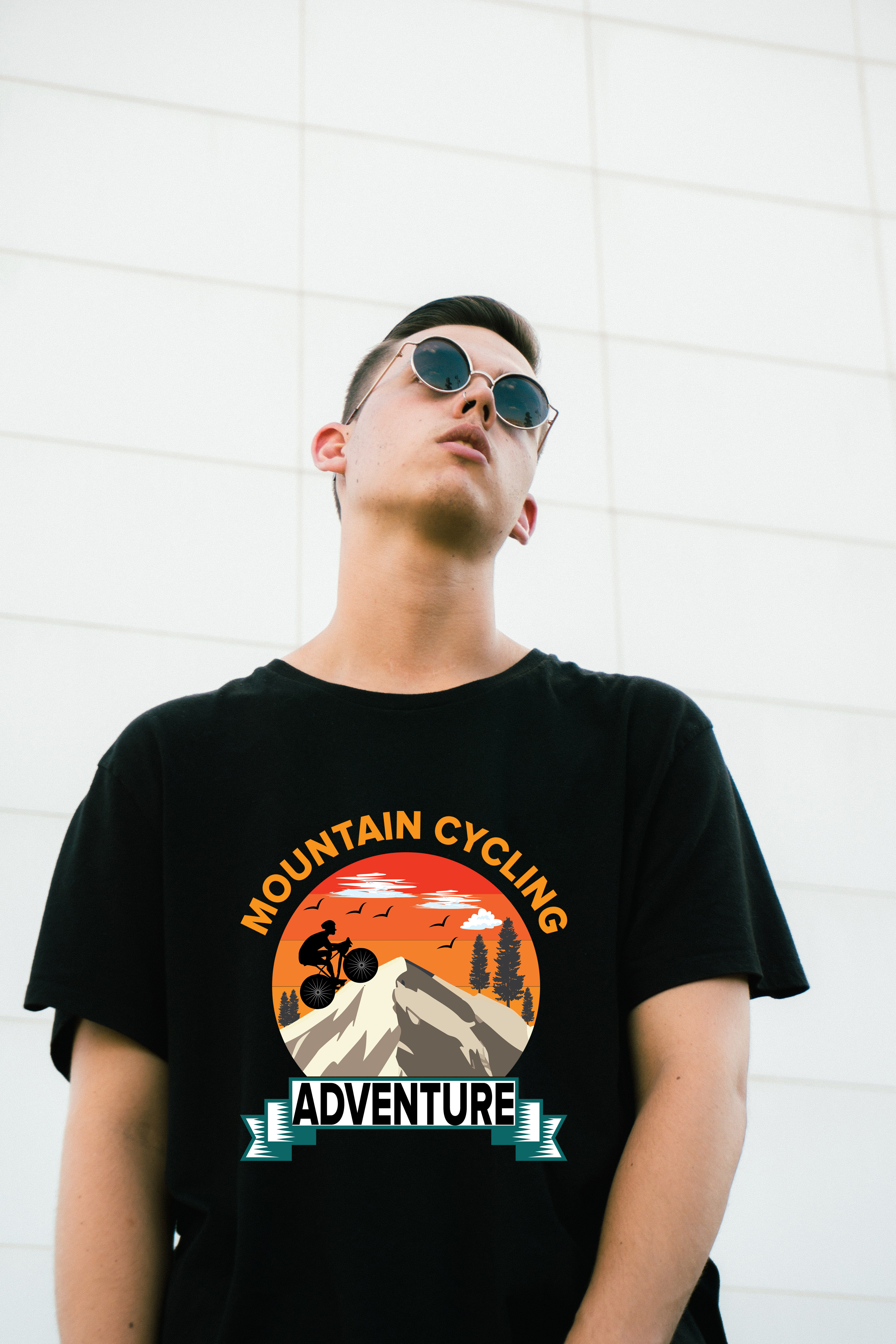 Mountain Cycling t-shirt custom t shirt design design illustration logo mountain t shirt retro t shirt t shirt design typography t shirt vintage t shirt