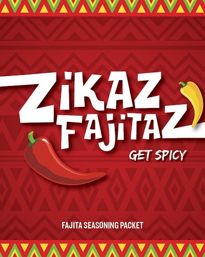 Zikaz Fajitaz Pouch Label