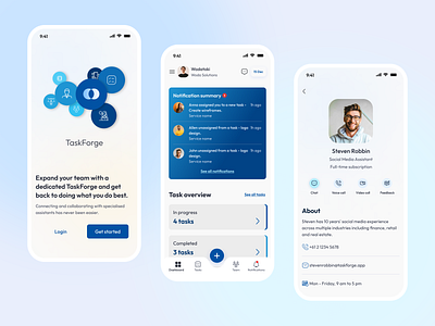 TaskForge app design figma jira mobile app design project management task management ui ui design ux design