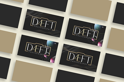 Cutting edge business card design for photography business branding graphic design logo