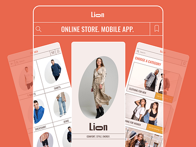 Сlothing store app appdesign design logo ui uiux ux web design