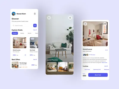 Hotel Checkout app design illustration minimal minimalist ui