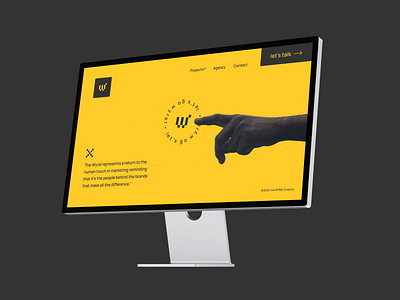 Landing Page - Creative Agency animation branding dailyui design illustration interfacedesign landingpage logo motion graphics ui ui design uiux ux web design website