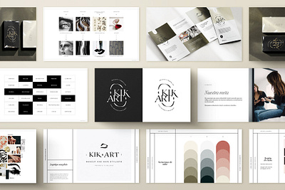 Kik Art Branding, Visual identity, Web design branding design graphic design logo visual identity website design wordpress