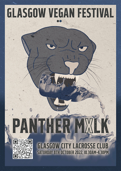 Panther M*lk Poster a3 design graphic design illustration photoshop poster poster design procreate