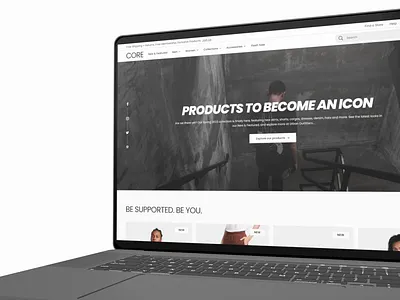 CORE - Fashion eCommerce Website clothing clothing website core ecommerce fashion landing page lookbook minimal online shop product page store streetwear ui ui design user experience user interface ux ux design wear website