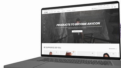 CORE - Fashion eCommerce Website clothing clothing website core ecommerce fashion landing page lookbook minimal online shop product page store streetwear ui ui design user experience user interface ux ux design wear website