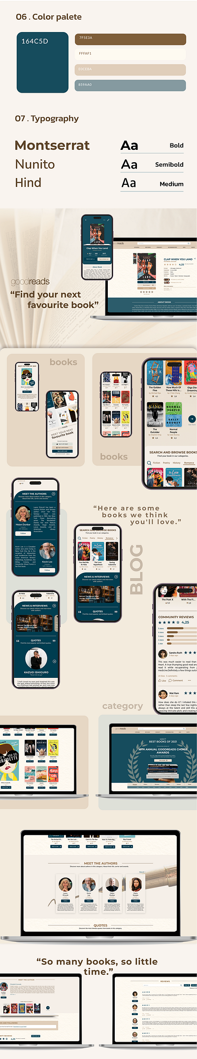 Book Lovers Website Redesign UX& UI branding design full website graphic design landing page design ui ux website
