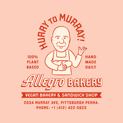 Allegro Bakery Branding - overview #1 branding identity illustration lettering logo type typography