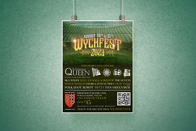 Wychfest 2023 Official flyer design flyer flyer design graphic design illustration