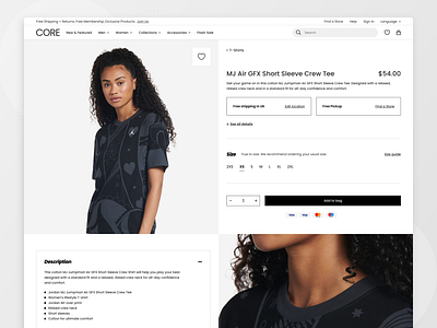 CORE - Fashion eCommerce product page clothing clothing website creative ecommerce lookbook minimal onine shop order product page store street wear ui ui website user experience user interface ux ux website wear website website design