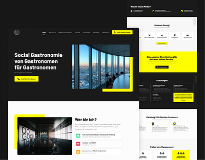 Social Gastronomie Landing page design app design graphic design logo minimal typography ui ux web website
