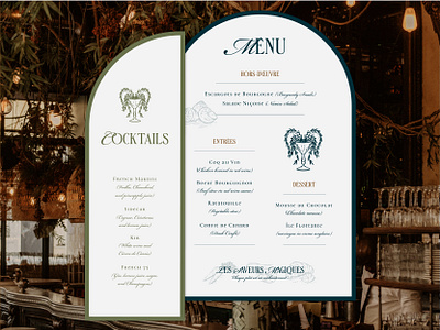 Les Saveurs Magiques - Menus branding design graphic design layout menu print restaurant typography