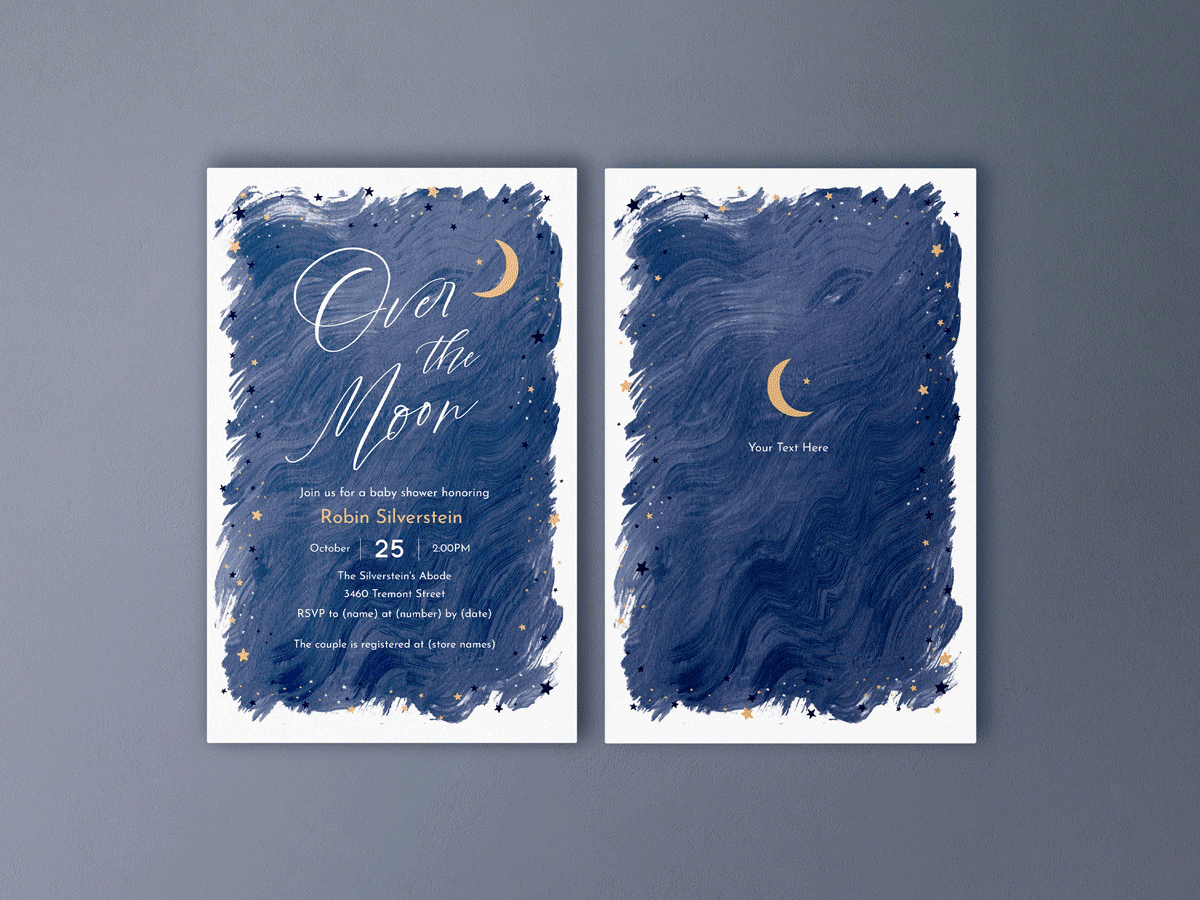 Baby Shower / Over the Moon by Vista Product Creation on Dribbble