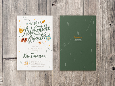 Baby Shower / Adventure adventure baby shower graphic design invitationdesign print typography