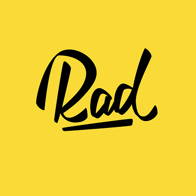 Rad Lettering illustrator lettering practice procreate rad