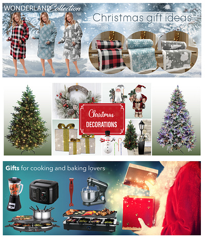 Christmas Website Banners advertising banner branding design graphic design