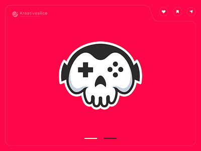 Gaming Studio Logo Design controller dead dribbble logo fiverr logo game game logo gaming logo gaming studio logo kreativeslice logo logo design mascot logo skull gaming skull logo