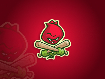 Angry Tulip angry animal bad cartoon character design flower garden green hooligan leaf logo mascot nature sport sticker tulip vector