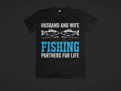 Husband and Wife Fishing Partners for Life T Shirt amazon t shirts amazon t shirts design design fishing t shirt fishing tshirt design illustration tshirt tshirt art tshirt design tshirtlovers typography t shirt