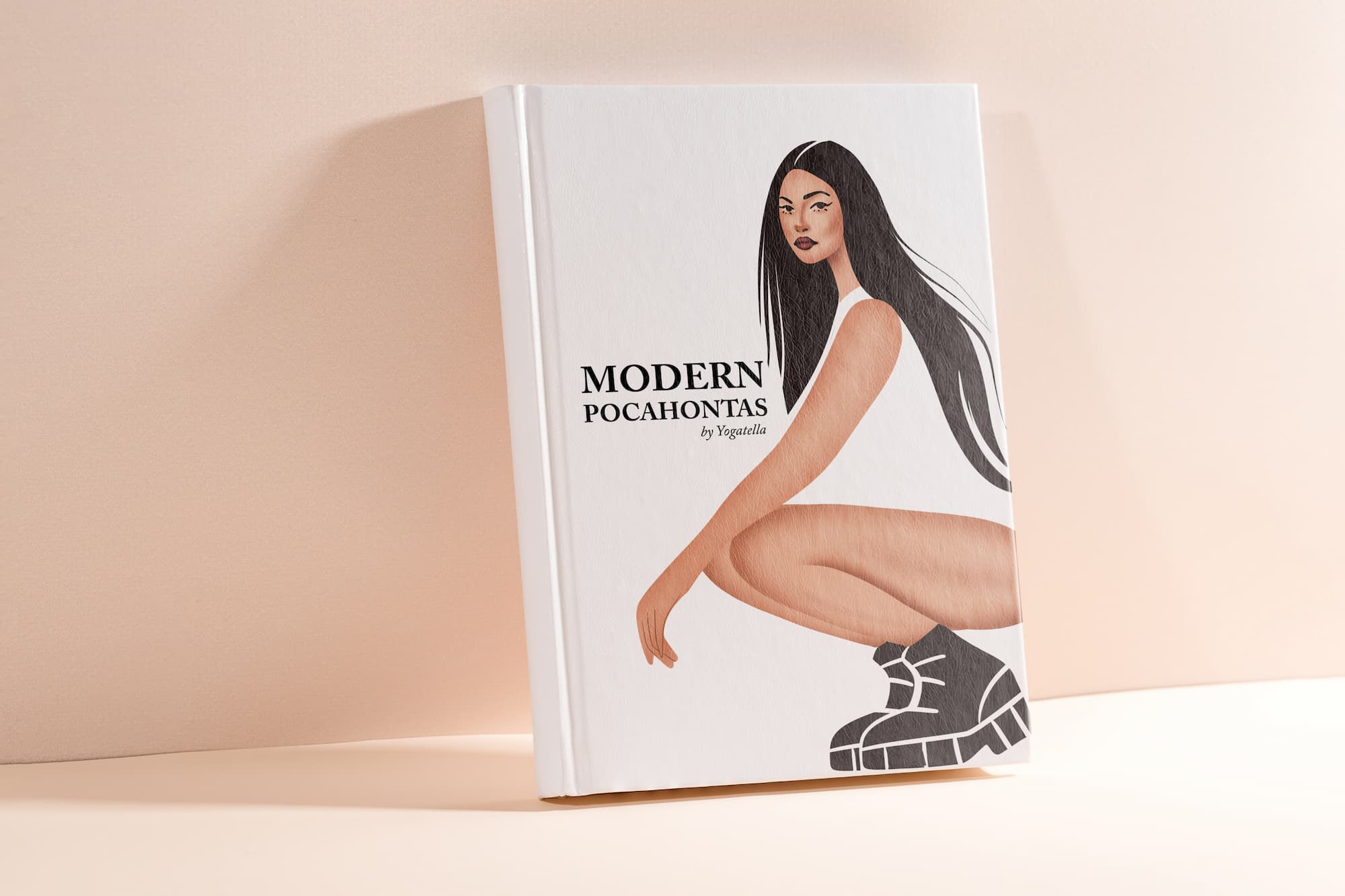 Modern Pocahontas: Luxury Brand Illustration advertising beauty beautyproducts billboard book cover boots branding cover art digital art fashion feminine graphic designer hair salon hairproducts illustration illustrator luxurious luxury brand pocahontas poster design