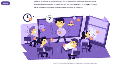 Ilustração interativa para curso - Marista character class course design education fun graphic design illustration online school teacher ui ux