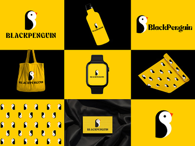 penguin logo abstract bird brand identity branding creative logo design graphic design illustration letter b logo modren penguin vector