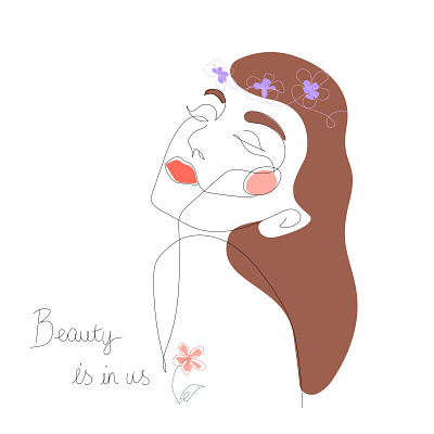 Women's day art artline beauty design illustration illustrator line spring vector women