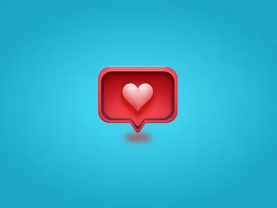 3D Heart Illustration 3d graphic design icon illustration ui