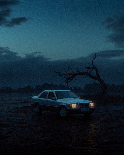 Obscure journey 3d car cinema cinematic city dark digital art