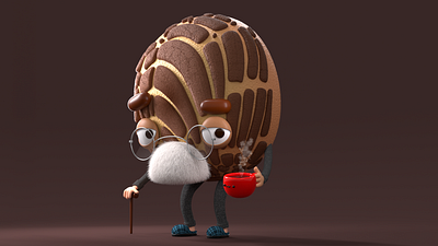 Conchabuelo 3d 3d illustration character design cinema 4d design illustration ilustracion kid mexico