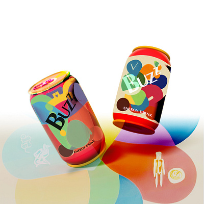 BEVERAGE PACKAGING 3d beverage branding can colorful design energydrink graphic design illustration logo packaging typography ui vector