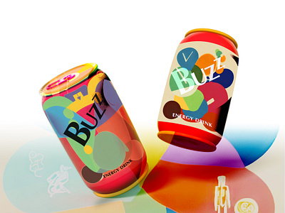 BEVERAGE PACKAGING 3d beverage branding can colorful design energydrink graphic design illustration logo packaging typography ui vector