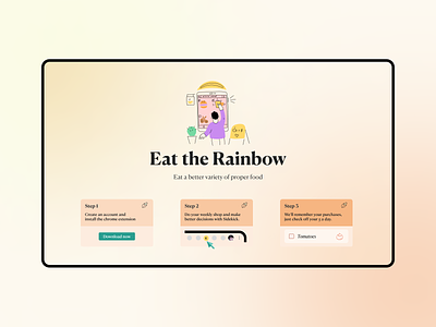 Eat the Rainbow - Research & Design design research typography ui uidesign ux design
