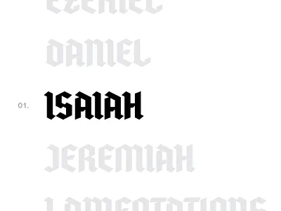 Modern Blackletter Uppercase blackletter design font type typeface uppercase vector