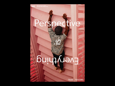 Everything is Perspective /406 clean design modern poster print simple type typography