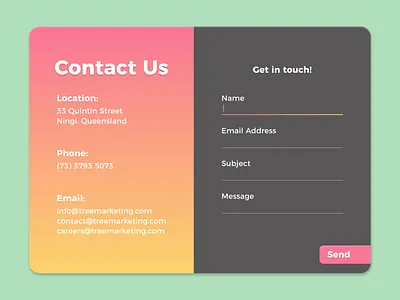 Daily UI 028 - Contact app dailyui design graphic design ui ux