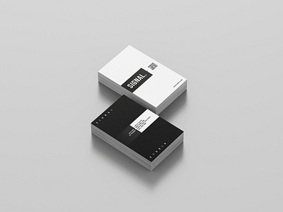 Signal Studio business card adobe photoshop app branding business card card clean cool design illustration logo