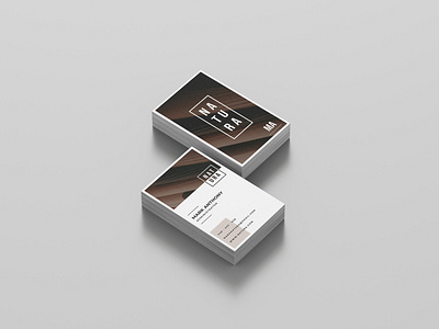 Natura business card adobe photoshop app branding business card card clean cool design graphic design illustration logo