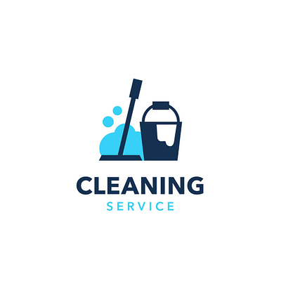 Logo for home cleaning service book cover branding brochure design graphic design vector